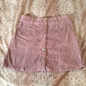 BDG Pink A-Line Mini Skirt for Casual Outings